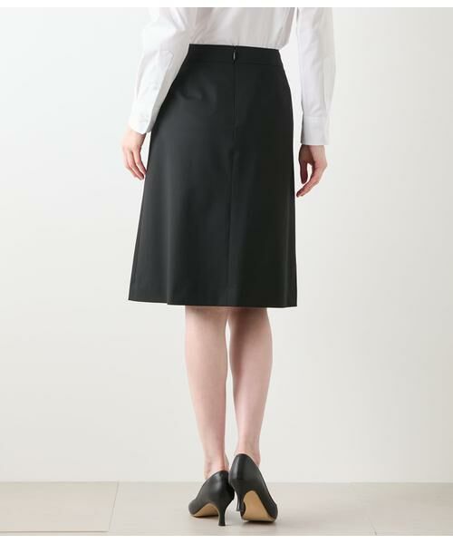 NEWYORKER L-SIZE / ニューヨーカー エルサイズ ミニ・ひざ丈スカート | 2WAYストレッチツイル Aラインスカート | 詳細2