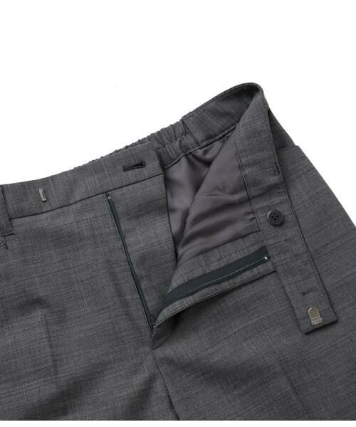 NEWYORKER L-SIZE / ニューヨーカー エルサイズ スラックス・ドレスパンツ | ウールシルクピンヘッド テーパードパンツ | 詳細5