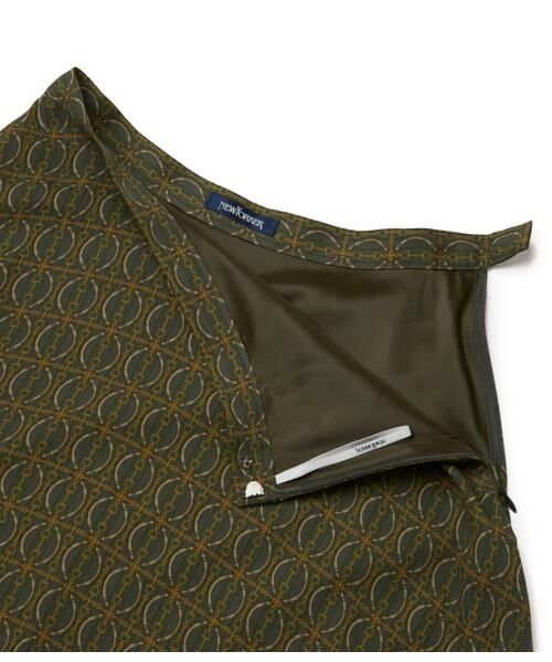 NEWYORKER L-SIZE / ニューヨーカー エルサイズ ミニ・ひざ丈スカート | ビットプリント フレアスカート | 詳細3