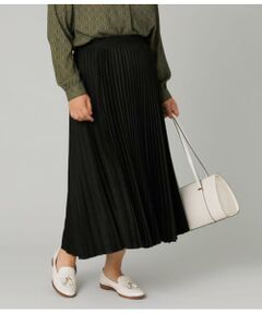 NEWYORKER L-SIZE / ニューヨーカー エルサイズ ミニ・ひざ丈スカート | フェイクスエード アコーディオンプリーツスカート