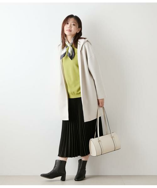 NEWYORKER L-SIZE / ニューヨーカー エルサイズ ミニ・ひざ丈スカート | フェイクスエード アコーディオンプリーツスカート | 詳細17