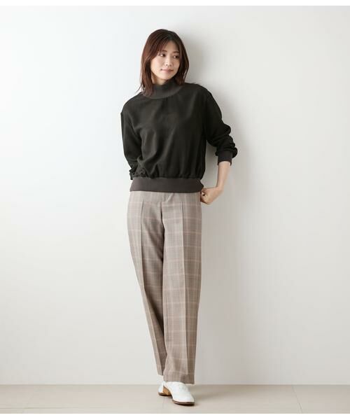 NEWYORKER L-SIZE / ニューヨーカー エルサイズ チノ・ワークパンツ | カラードグレンチェック ストレートパンツ | 詳細11