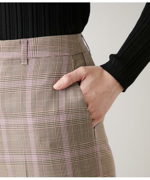 NEWYORKER L-SIZE / ニューヨーカー エルサイズ チノ・ワークパンツ | カラードグレンチェック ストレートパンツ | 詳細4