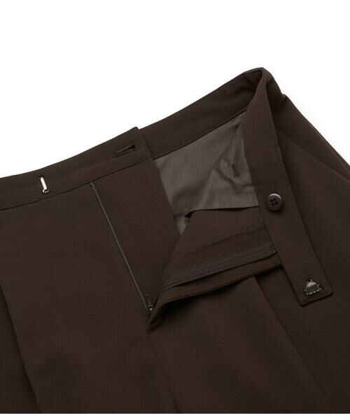 NEWYORKER L-SIZE / ニューヨーカー エルサイズ チノ・ワークパンツ | ギャバライクポリエステル タックテーパードパンツ | 詳細5