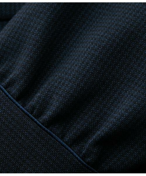 NEWYORKER L-SIZE / ニューヨーカー エルサイズ ミニ丈・ひざ丈ワンピース | ウール混ハウンドトゥース ウエスト切替えパイピングフレアワンピース | 詳細16