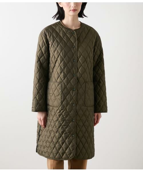 NEWYORKER L-SIZE / ニューヨーカー エルサイズ その他アウター | ポリエステルタフタ リバーシブルキルトロングコート | 詳細1