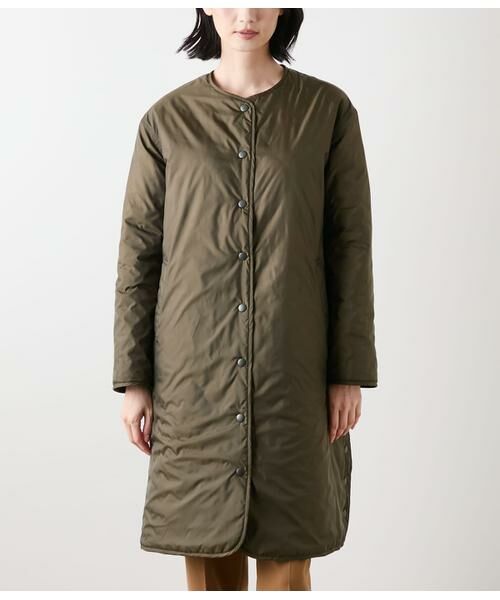 NEWYORKER L-SIZE / ニューヨーカー エルサイズ その他アウター | ポリエステルタフタ リバーシブルキルトロングコート | 詳細9