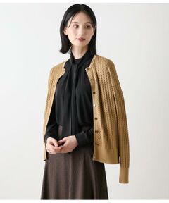 NEWYORKER L-SIZE / ニューヨーカー エルサイズ カーディガン・ボレロ | ケーブルクルーネックカーディガン