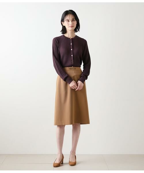 NEWYORKER L-SIZE / ニューヨーカー エルサイズ カーディガン・ボレロ | ケーブルクルーネックカーディガン | 詳細9