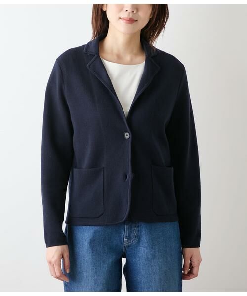 NEWYORKER L-SIZE / ニューヨーカー エルサイズ ニット・セーター | 和紙混接結編み ニットジャケット | 詳細8