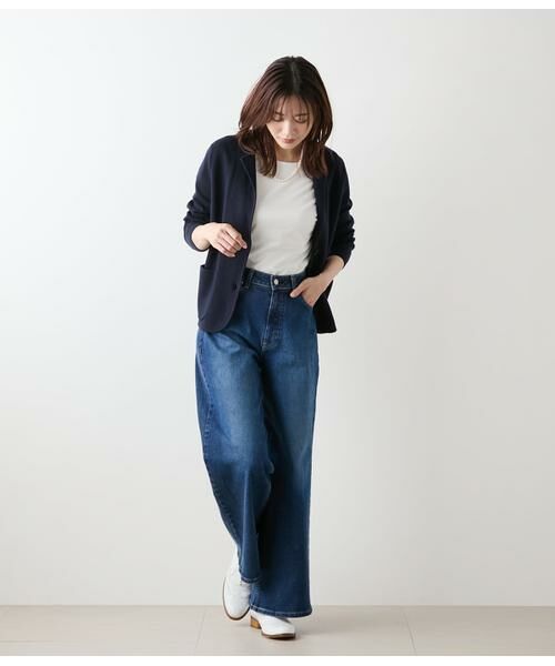 NEWYORKER L-SIZE / ニューヨーカー エルサイズ ニット・セーター | 和紙混接結編み ニットジャケット | 詳細9