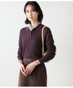 NEWYORKER L-SIZE / ニューヨーカー エルサイズ ニット・セーター | ケーブルニットポロシャツ