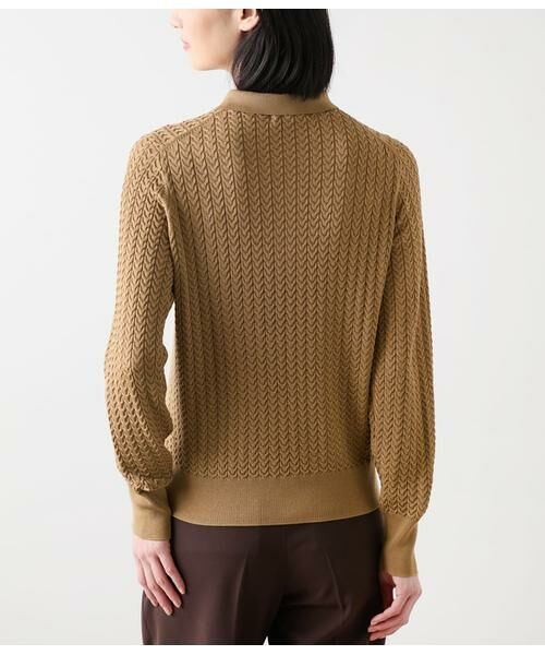 NEWYORKER L-SIZE / ニューヨーカー エルサイズ ニット・セーター | ケーブルニットポロシャツ | 詳細2