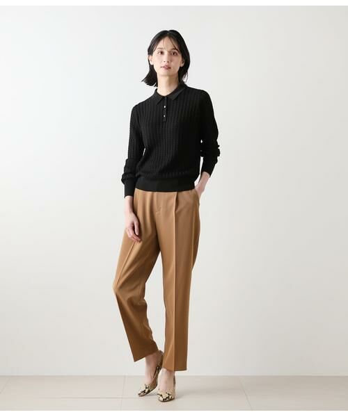 NEWYORKER L-SIZE / ニューヨーカー エルサイズ ニット・セーター | ケーブルニットポロシャツ | 詳細8