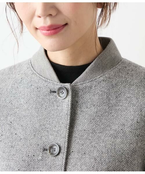 NEWYORKER L-SIZE / ニューヨーカー エルサイズ テーラードジャケット | ブロークンヘリンボーンツィード ブルゾン | 詳細3