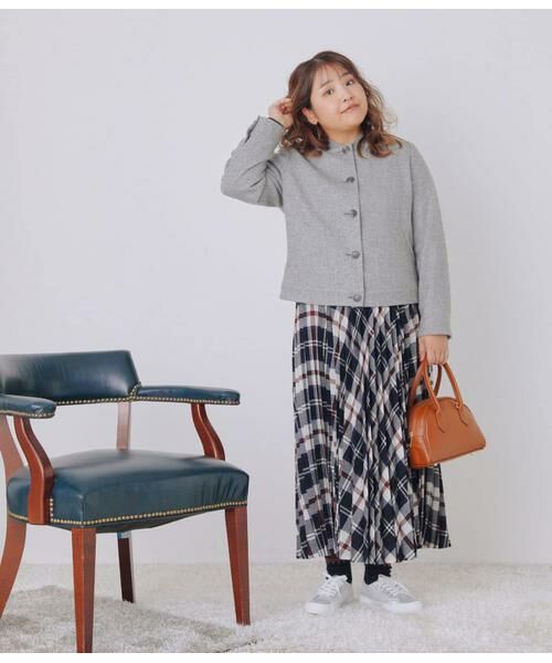 NEWYORKER L-SIZE / ニューヨーカー エルサイズ テーラードジャケット | ブロークンヘリンボーンツィード ブルゾン | 詳細8