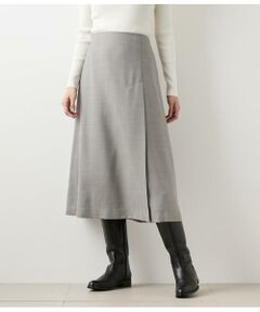 NEWYORKER L-SIZE / ニューヨーカー エルサイズ ミニ・ひざ丈スカート | TWビエラ ワンタックAラインスカート