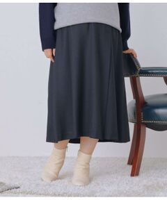 NEWYORKER L-SIZE / ニューヨーカー エルサイズ ミニ・ひざ丈スカート | TWビエラ ワンタックAラインスカート