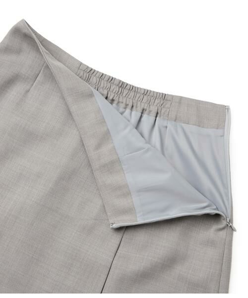 NEWYORKER L-SIZE / ニューヨーカー エルサイズ ミニ・ひざ丈スカート | TWビエラ ワンタックAラインスカート | 詳細3