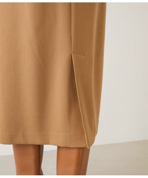 NEWYORKER L-SIZE / ニューヨーカー エルサイズ ロング・マキシ丈スカート | ウールブレンドダブルクロス ロングタイトスカート | 詳細5