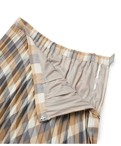 NEWYORKER L-SIZE / ニューヨーカー エルサイズ ロング・マキシ丈スカート | エターミンブロックチェック プリーツスカート | 詳細3