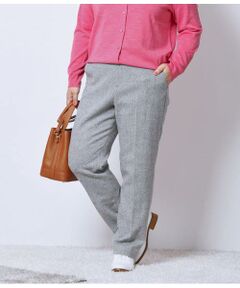 NEWYORKER L-SIZE / ニューヨーカー エルサイズ チノ・ワークパンツ | ブロークンヘリンボーンツィード テーパードパンツ