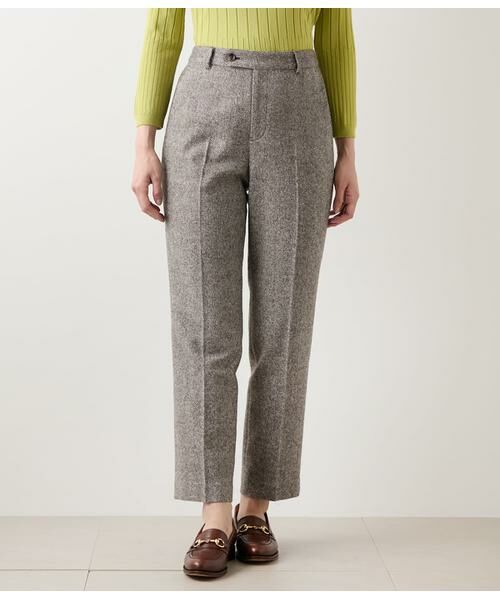 NEWYORKER L-SIZE / ニューヨーカー エルサイズ チノ・ワークパンツ | ブロークンヘリンボーンツィード テーパードパンツ | 詳細10