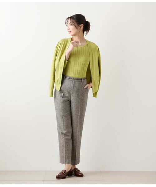 NEWYORKER L-SIZE / ニューヨーカー エルサイズ チノ・ワークパンツ | ブロークンヘリンボーンツィード テーパードパンツ | 詳細11