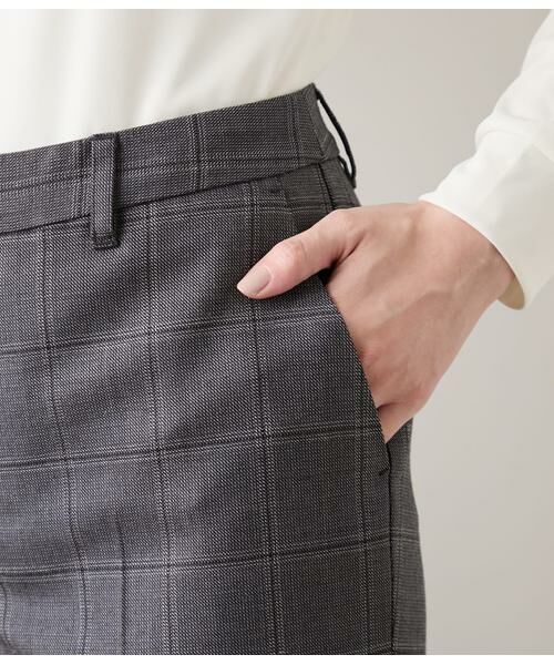 NEWYORKER L-SIZE / ニューヨーカー エルサイズ スラックス・ドレスパンツ | ウールウインドウペイン ストレートパンツ | 詳細4
