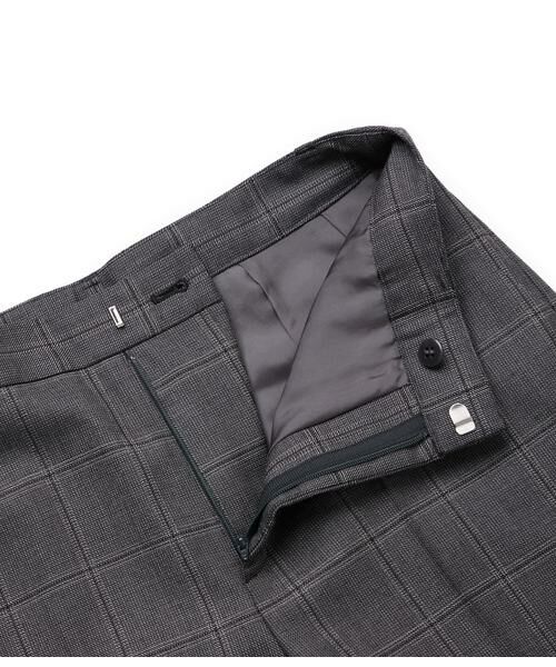 NEWYORKER L-SIZE / ニューヨーカー エルサイズ スラックス・ドレスパンツ | ウールウインドウペイン ストレートパンツ | 詳細5