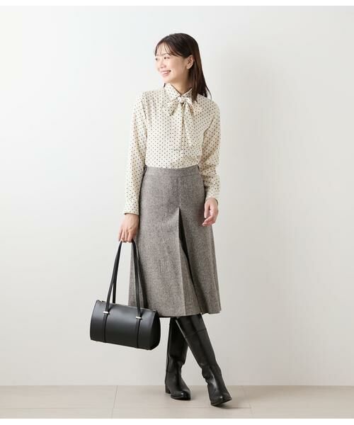 NEWYORKER L-SIZE / ニューヨーカー エルサイズ その他パンツ | ブロークンヘリンボーンツィード キュロットパンツ | 詳細13