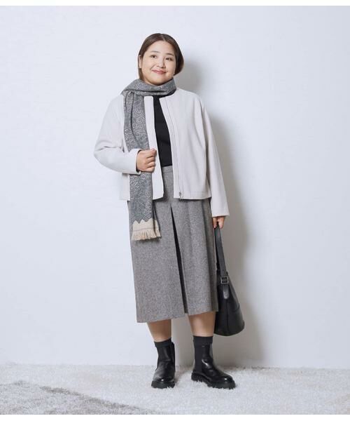 NEWYORKER L-SIZE / ニューヨーカー エルサイズ その他パンツ | ブロークンヘリンボーンツィード キュロットパンツ | 詳細15