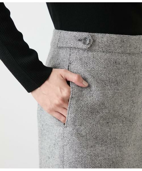 NEWYORKER L-SIZE / ニューヨーカー エルサイズ その他パンツ | ブロークンヘリンボーンツィード キュロットパンツ | 詳細4