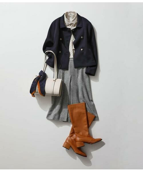 NEWYORKER L-SIZE / ニューヨーカー エルサイズ その他パンツ | ブロークンヘリンボーンツィード キュロットパンツ | 詳細9