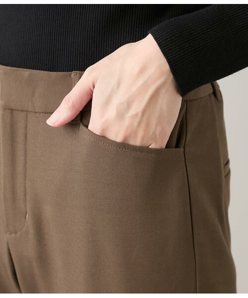 NEWYORKER L-SIZE / ニューヨーカー エルサイズ チノ・ワークパンツ | 裏起毛 あったかテーパードパンツ | 詳細4