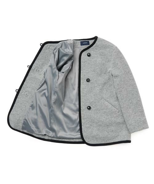 NEWYORKER L-SIZE / ニューヨーカー エルサイズ ダッフルコート | スライバーニット ノーカラーダッフルコート | 詳細5