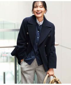 NEWYORKER L-SIZE / ニューヨーカー エルサイズ ピーコート | ラムウールモッサ ピーコート