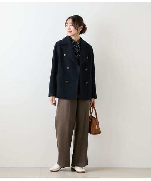 NEWYORKER L-SIZE / ニューヨーカー エルサイズ シャツ・ブラウス | アムンゼンドットプリント 長袖ボウタイブラウス | 詳細15