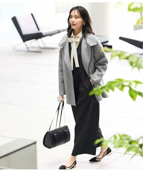 NEWYORKER L-SIZE / ニューヨーカー エルサイズ シャツ・ブラウス | アムンゼンドットプリント 長袖ボウタイブラウス | 詳細19