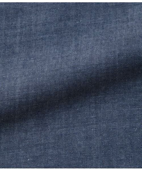 NEWYORKER L-SIZE / ニューヨーカー エルサイズ シャツ・ブラウス | ダンガリーツイル ギャザーフリルブラウス | 詳細7