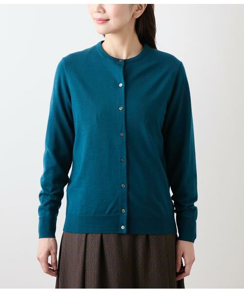 NEWYORKER L-SIZE / ニューヨーカー エルサイズ カーディガン・ボレロ | キャッシュウール クルーネックカーディガン | 詳細1