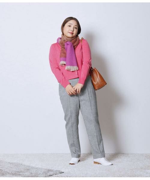 NEWYORKER L-SIZE / ニューヨーカー エルサイズ カーディガン・ボレロ | キャッシュウール クルーネックカーディガン | 詳細11