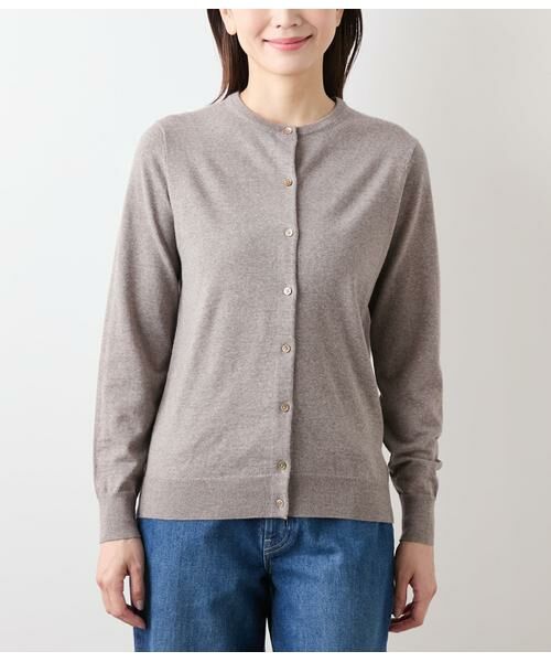 NEWYORKER L-SIZE / ニューヨーカー エルサイズ カーディガン・ボレロ | キャッシュウール クルーネックカーディガン | 詳細13