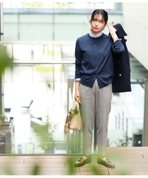 NEWYORKER L-SIZE / ニューヨーカー エルサイズ カーディガン・ボレロ | キャッシュウール クルーネックカーディガン | 詳細27