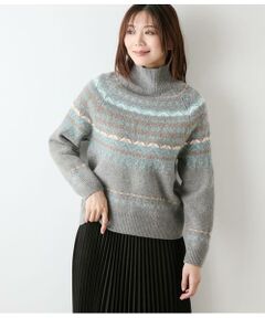 NEWYORKER L-SIZE / ニューヨーカー エルサイズ ニット・セーター | フェアアイル ハイネックニットプルオーバー