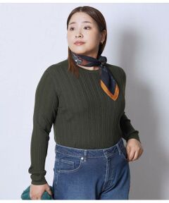 NEWYORKER L-SIZE / ニューヨーカー エルサイズ ニット・セーター | ウォッシャブルウール ランダムリブプルオーバー