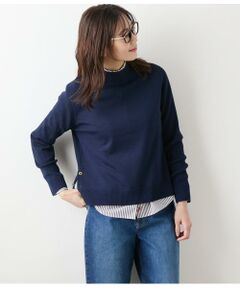 NEWYORKER L-SIZE / ニューヨーカー エルサイズ ニット・セーター | ウォッシャブルウール ボトルネックプルオーバー