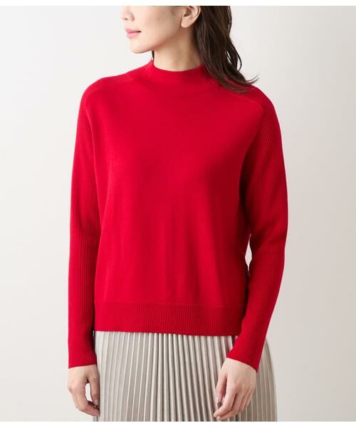 NEWYORKER L-SIZE / ニューヨーカー エルサイズ ニット・セーター | ウォッシャブルウール ボトルネックプルオーバー | 詳細1