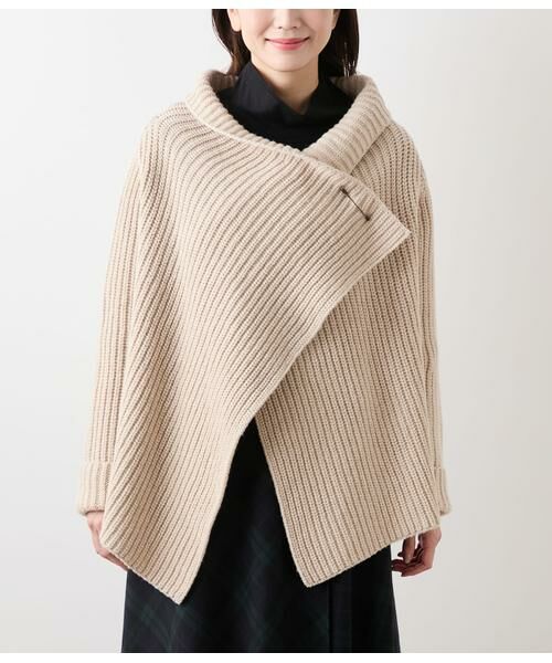 NEWYORKER L-SIZE / ニューヨーカー エルサイズ ニット・セーター | ウールナイロン ローゲージニットトッパー | 詳細1