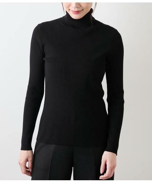 NEWYORKER L-SIZE / ニューヨーカー エルサイズ ニット・セーター | レーヨンポリストレッチ リブタートルネックプルオーバー | 詳細18